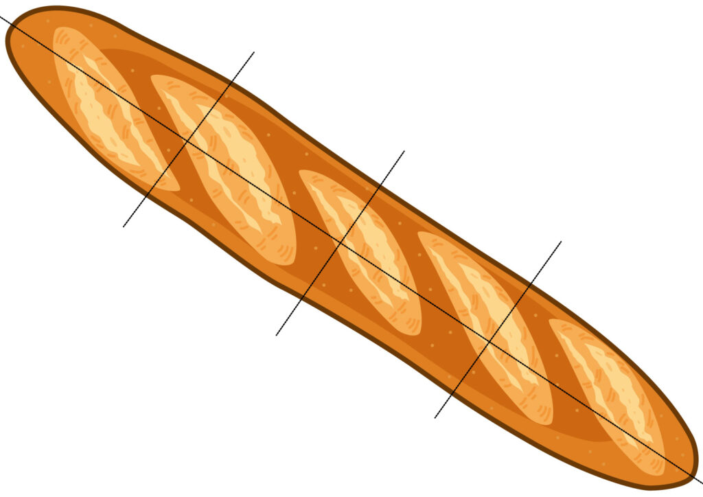 バゲットの切り方